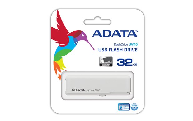 8GB USB ADATA UV110 bílá (vhodné na potisk) - obrázek č. 1