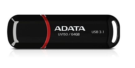 ADATA UV150/ 64GB/ 40MBps/ USB 3.1/ USB-A/ Černá - obrázek produktu