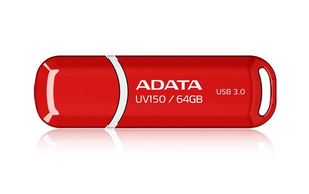 ADATA UV150/ 64GB/ 100MBps/ USB 3.0/ USB-A/ Červená - obrázek produktu