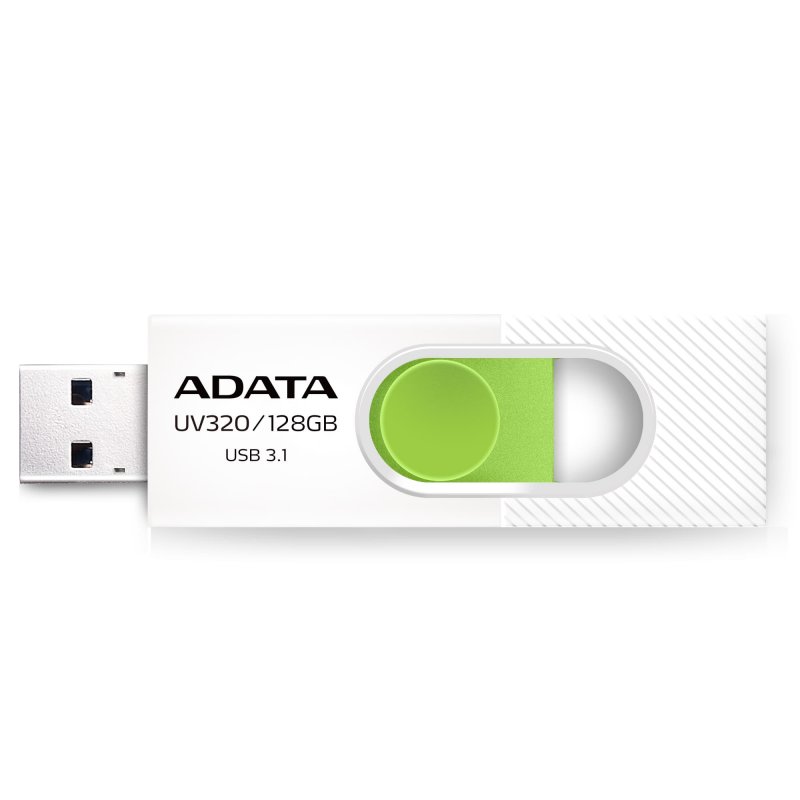 ADATA USB UV320 32GB white/ green (USB 3.0) - obrázek produktu