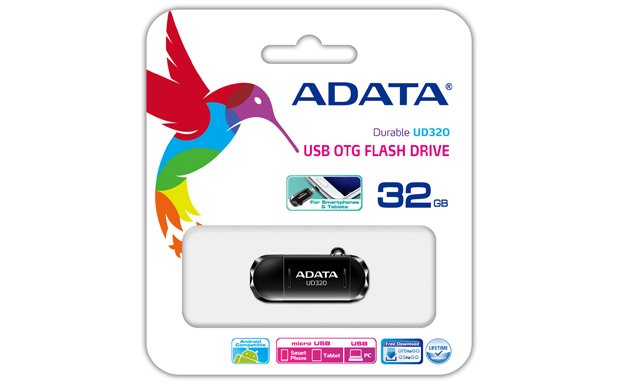 32GB ADATA UD320 USB 2.0 OTG černá - obrázek č. 1