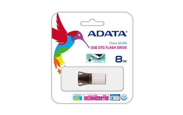 8GB ADATA UC330 USB 2.0 OTG kovová - obrázek č. 1