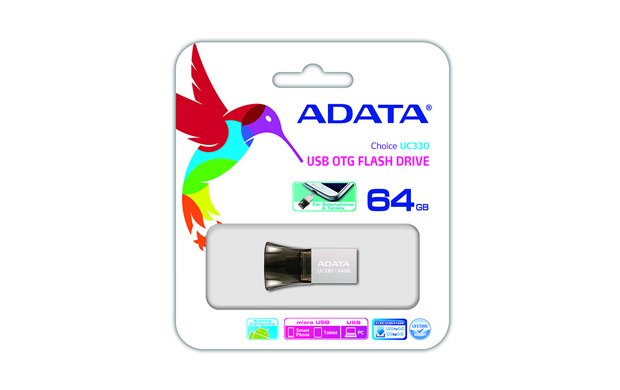 64GB ADATA UC330 USB 2.0 OTG kovová - obrázek č. 1