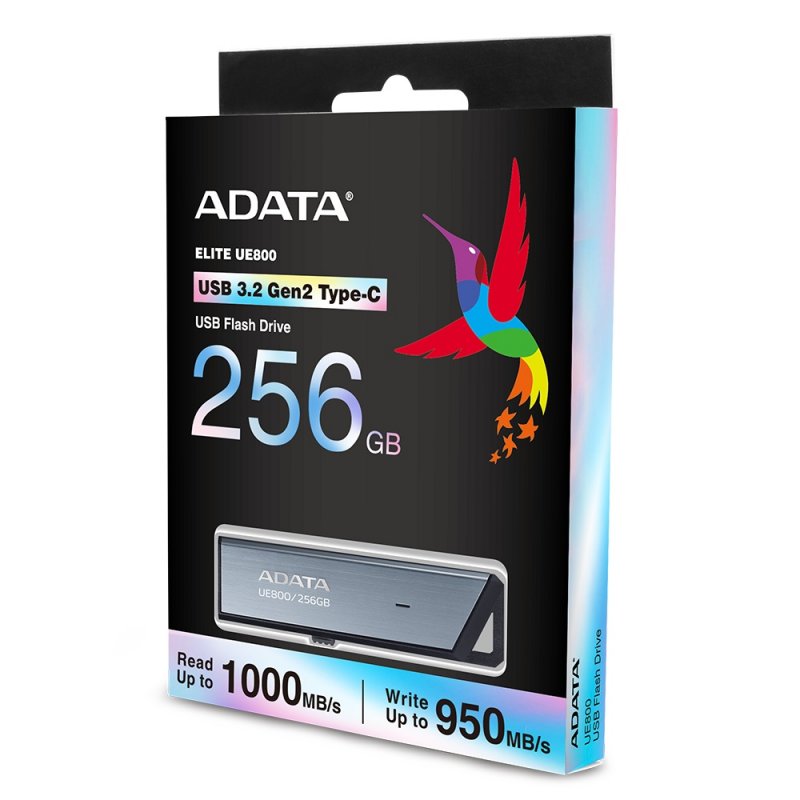 ADATA UE800/ 256GB/ 1000MBps/ USB 3.2/ USB-C/ Stříbrná - obrázek č. 2