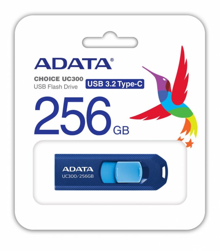 ADATA UC300/ 256GB/ USB 3.2/ USB-C/ Modrá - obrázek č. 2