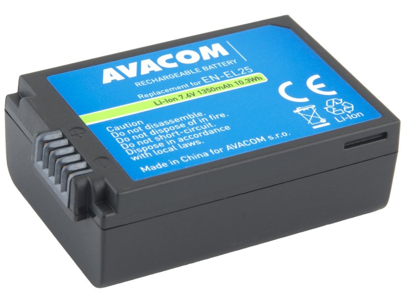 Baterie AVACOM Nikon EN-EL25 Li-Ion 7.6V 1350mAh 10.3Wh - obrázek produktu