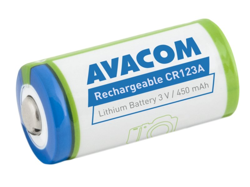 Nabíjecí fotobaterie Avacom CR123A 3V 450mAh 1.4Wh - obrázek č. 1