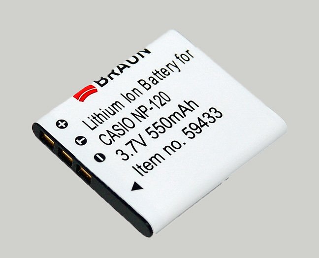 Braun akumulátor CASIO NP-120, 550mAh - obrázek produktu