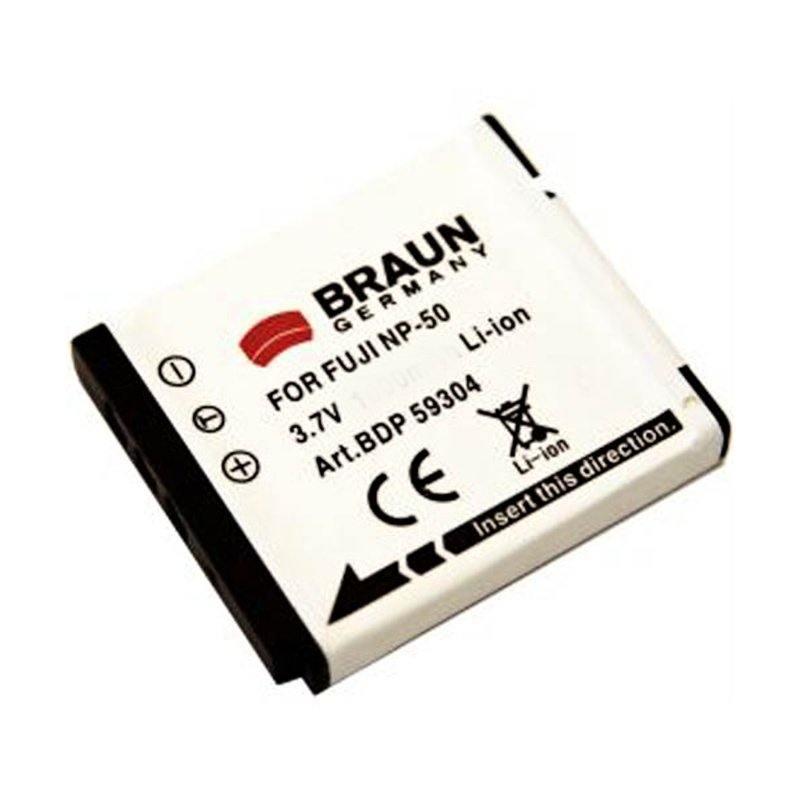 Braun akumulátor FUJI NP-50, PENTAX D-Li68, Kodak Klic 7004, 1000mAh - obrázek produktu