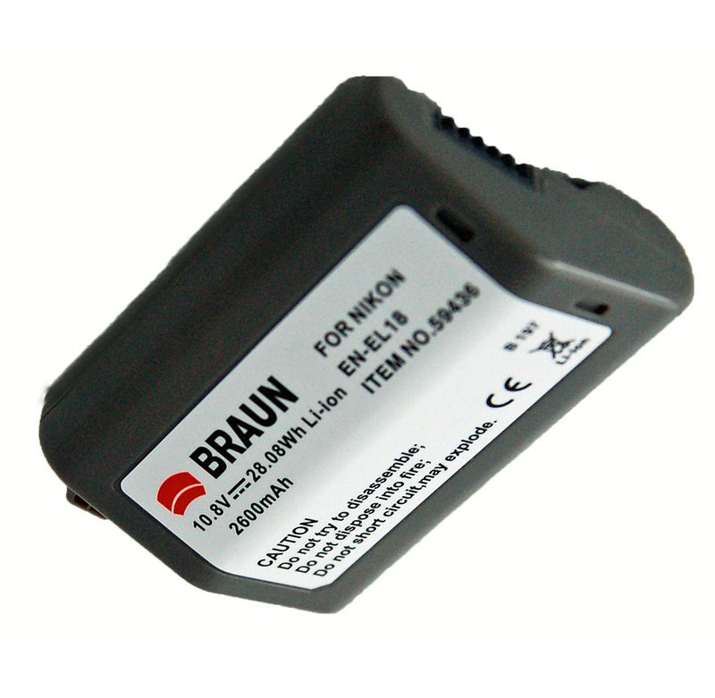 Braun akumulátor NIKON EN-EL18, 2600mAh - obrázek produktu