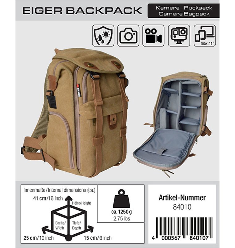 Braun EIGER Backpack fotobatoh - obrázek č. 1