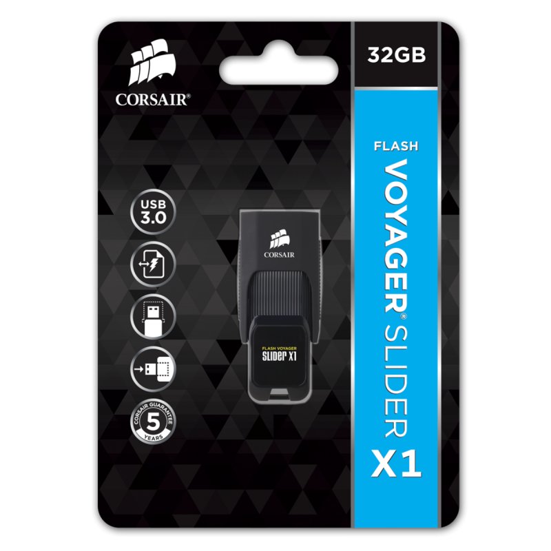 CORSAIR Voyager slider X1 32GB USB 3.0 - obrázek č. 2