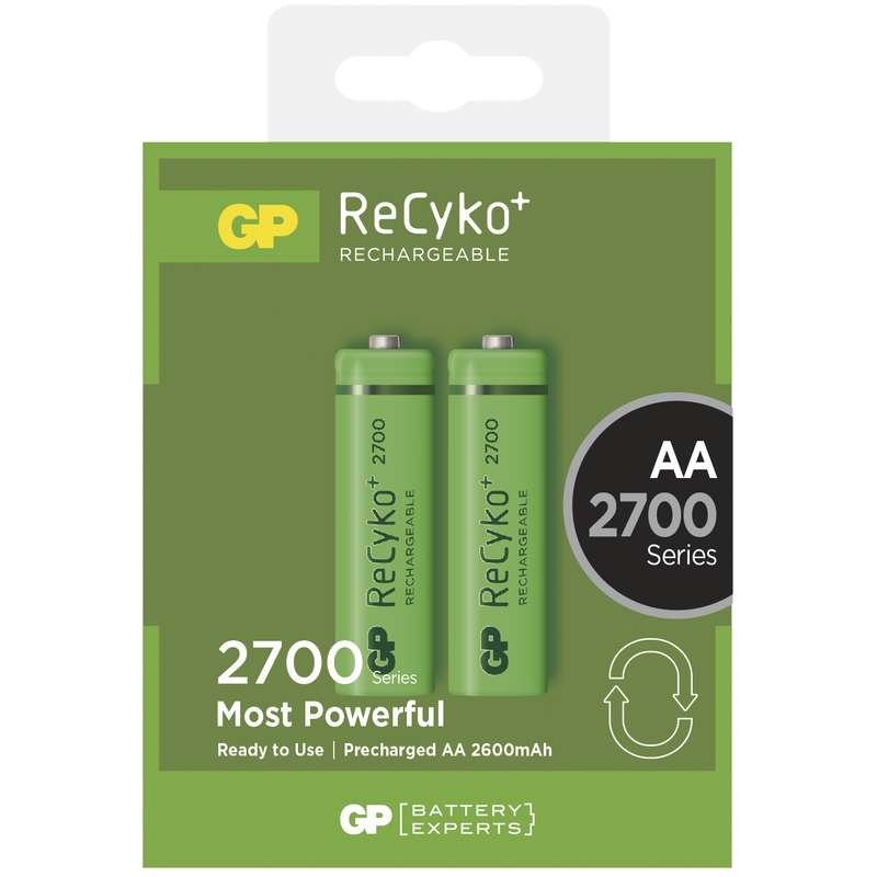 Nabíjecí baterie GP RECYKO AA (2700mAh)- 2ks - obrázek produktu