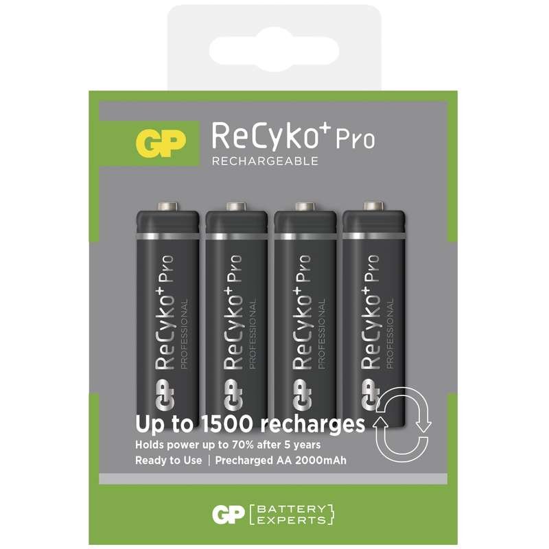 Nabíjecí baterie GP AA Recyko+  (2000mAh) 4ks - obrázek produktu