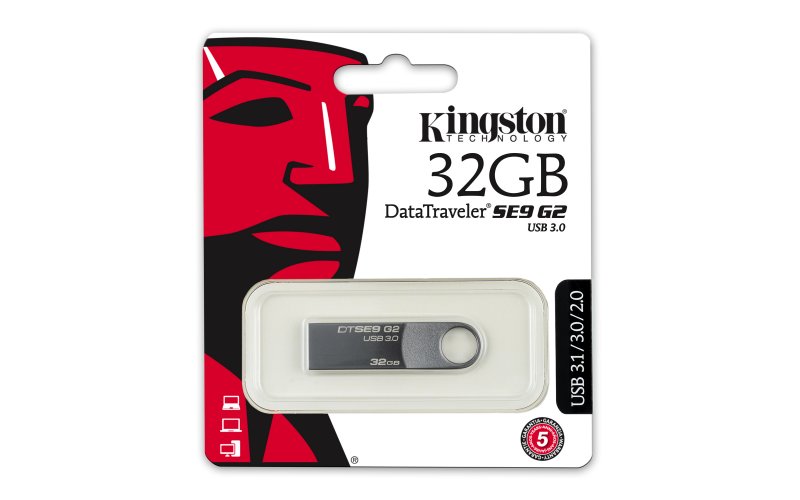 32GB Kingston USB 3.0 DT SE9G2 180/ 50 MB/ s - obrázek č. 2