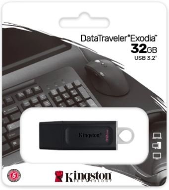 Kingston DataTraveler Exodia/ 32GB/ USB 3.2/ USB-A/ Bílá - obrázek č. 2