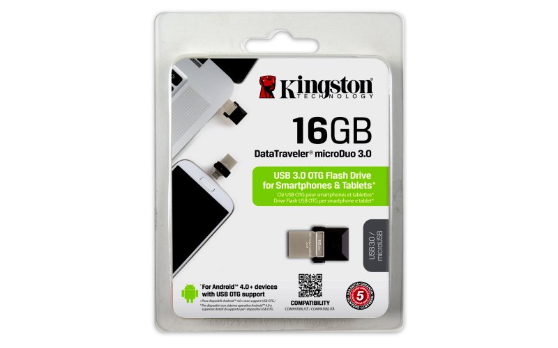 16GB Kingston DT MicroDuo USB 3.0. OTG - obrázek č. 5