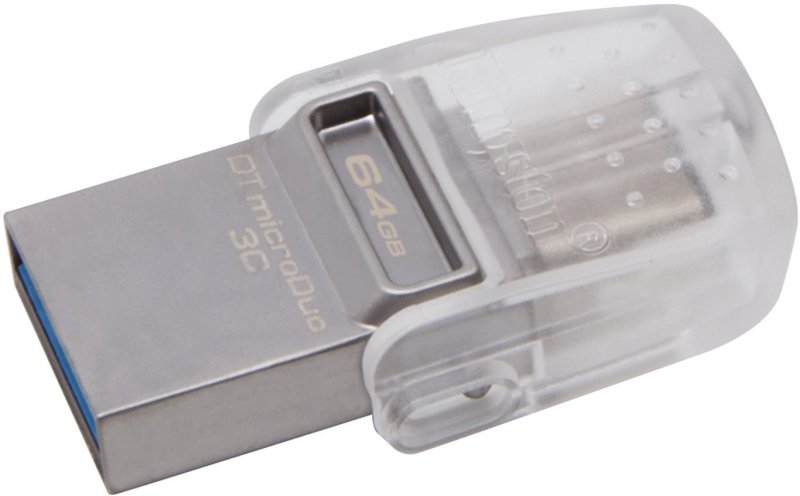 64GB Kingston DT microDuo 3C, USB 3.0/ 3.1 + Type-C - obrázek produktu