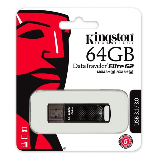 64GB Kingston USB 3.1 DT Elite G2 180/ 70MB/ s - obrázek č. 1