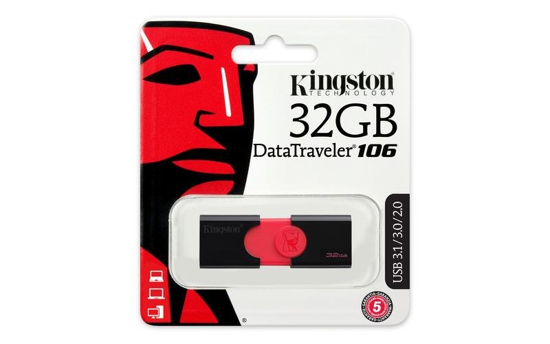 32GB Kingston USB 3.0  DT106 (až 100MB/ s) - obrázek č. 1