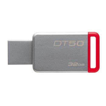32GB Kingston USB 3.0 DT50 kovová červená - obrázek produktu