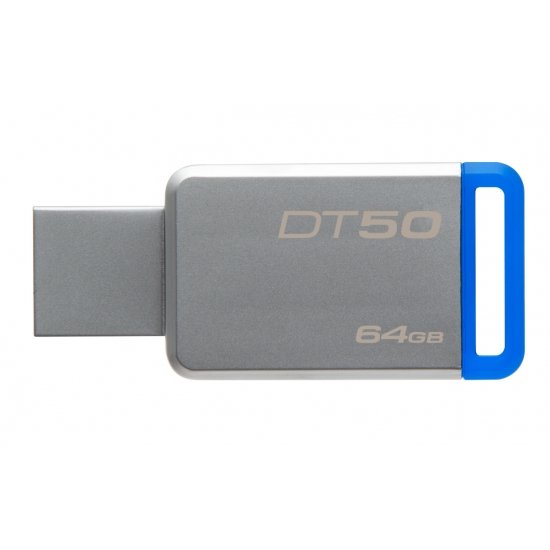 64GB Kingston USB 3.0 DT50 kovová modrá - obrázek produktu