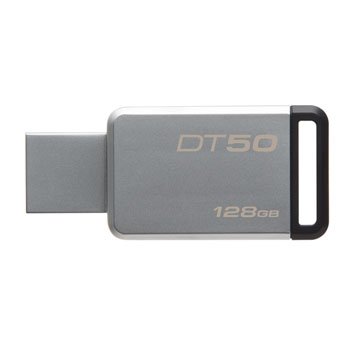 128GB Kingston USB 3.0 DT50 kovová černá - obrázek produktu