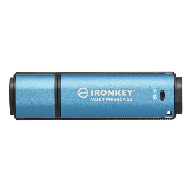 Kingston Ironkey Vault Privacy 50/ 8GB/ USB 3.2/ USB-A/ Modrá - obrázek produktu