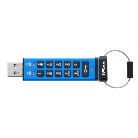 16GB Kingston USB 3.0 DT2000 256bit AES HW šifrování, keypad - obrázek produktu