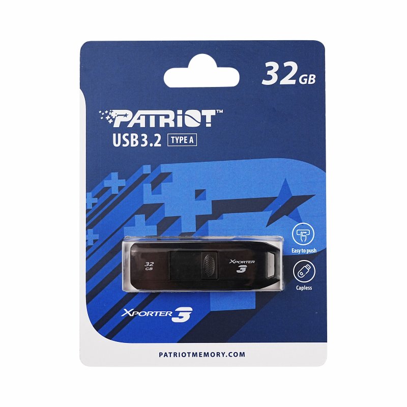 Patriot Xporter 3 Slider/ 32GB/ USB 3.2/ USB-A/ Černá - obrázek č. 5