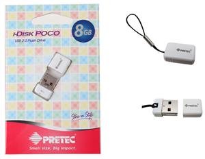 Pretec USB 2.0 i-Disk Poco 8GB - Bílý - obrázek produktu