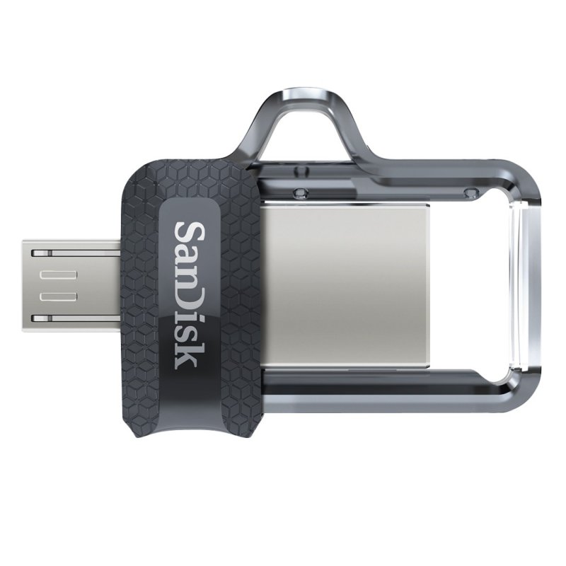 SanDisk Ultra Dual Drive/ 64GB/ 150MBps/ USB 3.0/ Micro USB + USB-A/ Černá - obrázek produktu