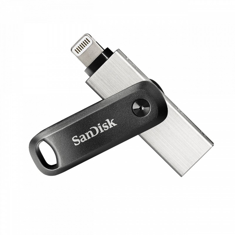 SanDisk iXpand Flash Drive Go/ 256GB/ 300MBps/ USB 3.0/ Lightning + USB-A/ Černá - obrázek č. 1