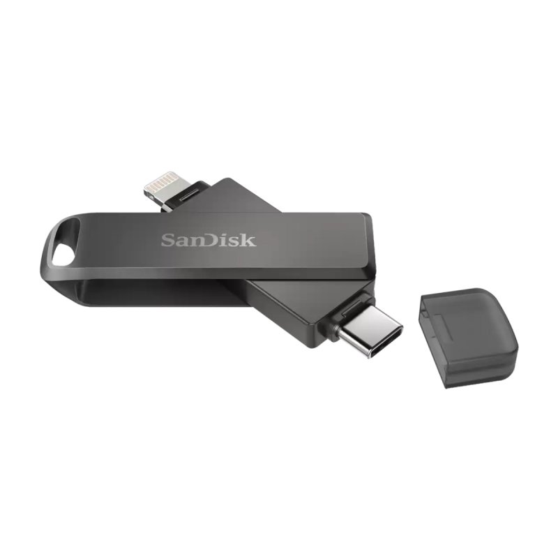 SanDisk iXpand Flash Drive Luxe/ 256GB/ 90MBps/ USB 3.0/ Lightning + USB-A/ Černá - obrázek č. 1