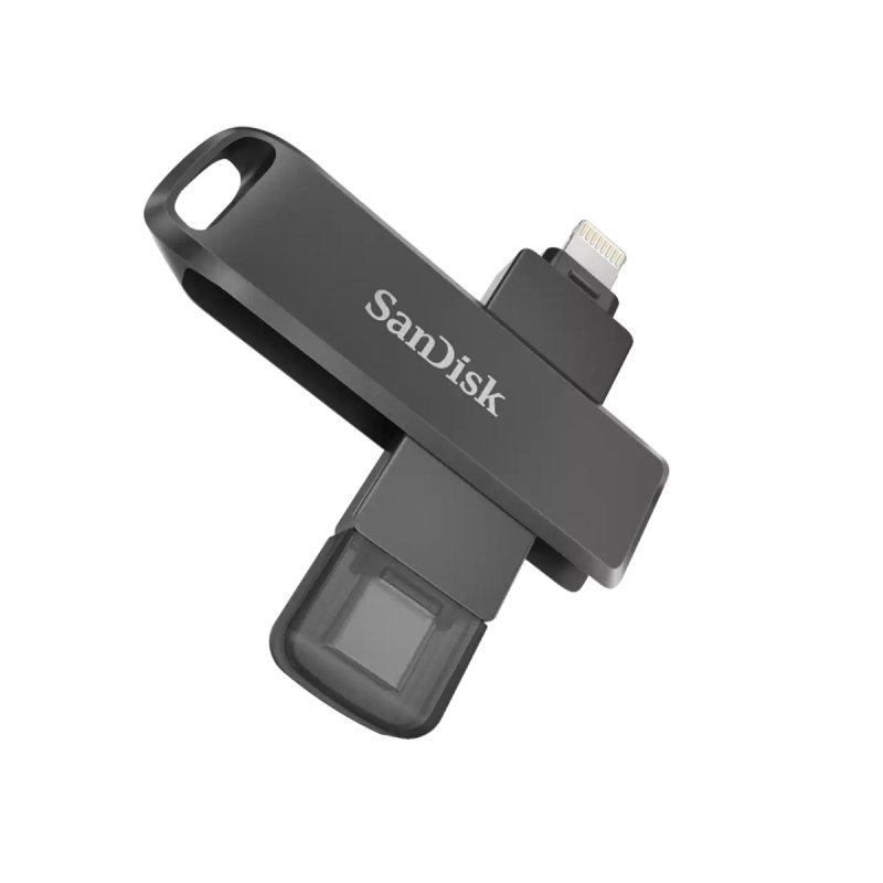 SanDisk iXpand Flash Drive Luxe/ 256GB/ 90MBps/ USB 3.0/ Lightning + USB-A/ Černá - obrázek č. 5