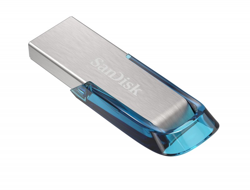 SanDisk Ultra Flair/ 128GB/ 150MBps/ USB 3.0/ USB-A/ Modrá - obrázek č. 1