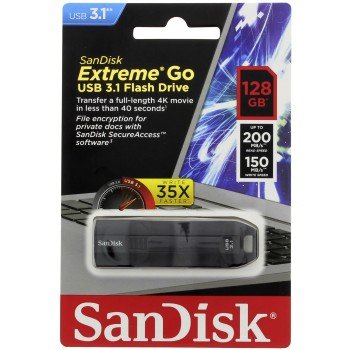SanDisk Extreme GO 128GB USB 3.1 černá - obrázek č. 2