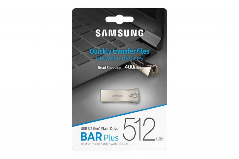 Samsung BAR Plus/ 512GB/ USB 3.2/ USB-A/ Champagne Silver - obrázek č. 6