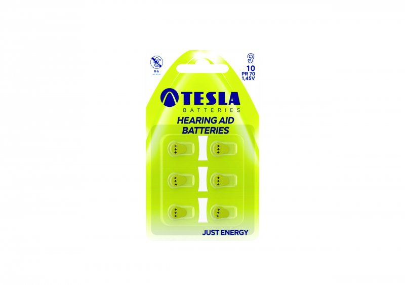 TESLA - baterie do naslouchadla TESLA PR10, 6ks, PR10 - obrázek produktu