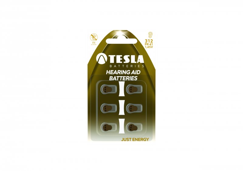 TESLA - baterie do naslouchadla TESLA PR312, 6ks, PR312 - obrázek produktu