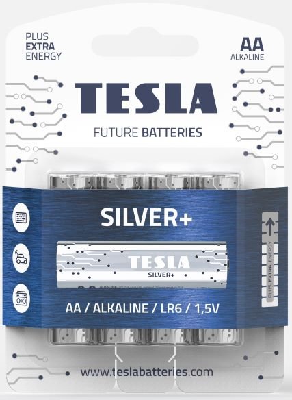 TESLA - baterie AA SILVER+, 4 ks, LR06 - obrázek produktu