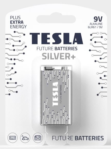 TESLA - baterie 9V SILVER+, 1 ks, 6LR61 - obrázek produktu