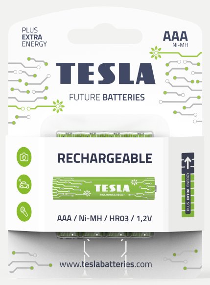 TESLA - nabíjecí baterie AAA, 4ks - obrázek produktu