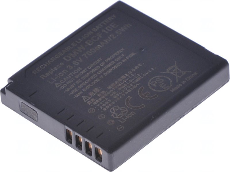 Baterie T6 power Panasonic DMW-BCF10E, 700mAh, černá - obrázek produktu