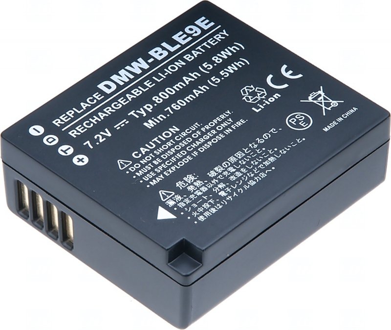 Baterie T6 power Panasonic DMW-BLE9, DMW-BLE9E, DMW-BLG10, DMW-BLG10E, BP-DC15, 700mAh, 5Wh - obrázek produktu