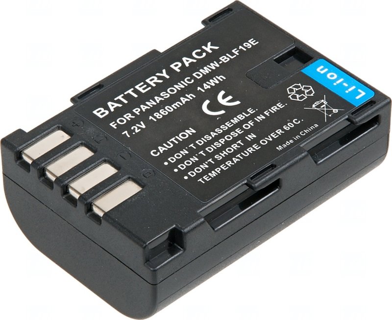 Baterie T6 power Panasonic DMW-BLF19, DMW-BLF19E, BP-61, 1700mAh, 12,2Wh, černá - obrázek produktu