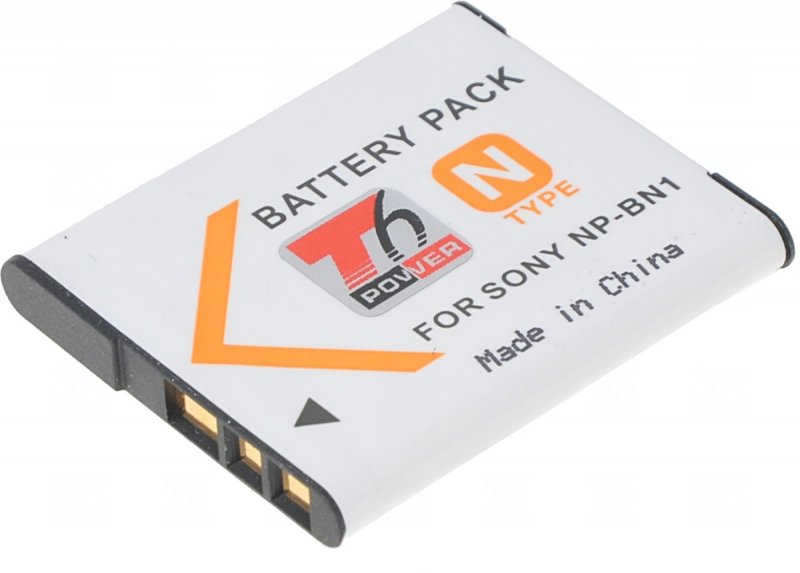 Baterie T6 Power Sony NP-BN1, 600mAh, 2,2Wh, šedá - obrázek produktu