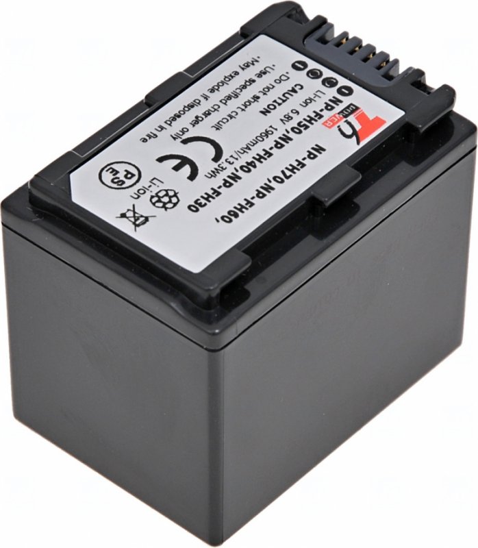 Baterie T6 Power Sony NP-FH70, 1400mAh, 9,5Wh, šedá - obrázek č. 1