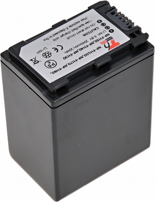 Baterie T6 power Sony NP-FH100, 3200mAh, 23,7Wh, šedá - obrázek č. 1