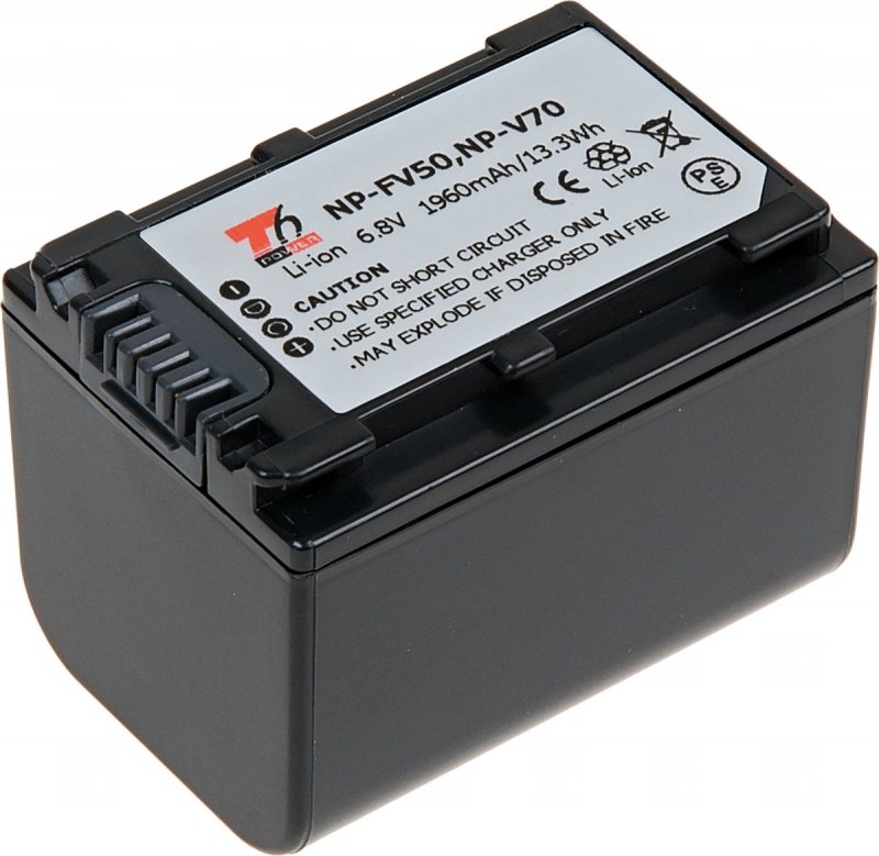 Baterie T6 Power Sony NP-FV70, 2060mAh, 14Wh, šedá - obrázek produktu